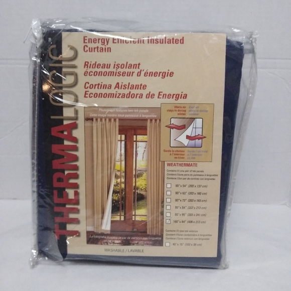 Thermalogic Energy Efficient Navy Blue Curtains - Picture 1 of 10